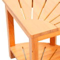 Creative Design Corner Bamboo Seat Shower Bench Wood Stool For Bathroom