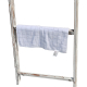 Farmhouse Decorative Wall Leaning Towel Ladder Blanket Holder Rack with Wood Shelf for Living Room Bathroom