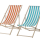 High Quality Adjustable Outdoor Wooden Frame Lounge Bamboo Wood Folding Beach Deck Chair with Stripe Fabric