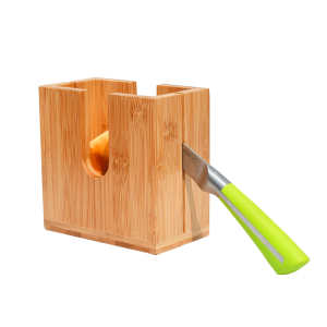 Customized New design Wooden Natural Wood Bagel Slicer Holder Easy to Use Youlike Bamboo