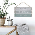 Wholesale High Quality Little Things in Life Quote Wall Decor, Decorative Wood Plank Hanging Sign