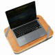 Home Office Bamboo laptop table Bed Tray Lap Desk With Mouse Pad and Phone Holder