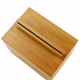 Eco-Friendly Durable Kitchen Bamboo Recipe Box with Magnetic Lid Wood Index Card Storage Boxes for Cooking