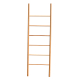 Decorative Bamboo 6-Rung Blanket Wood Ladder Hotel Towel Rack For Home And Bathroom