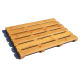 Wholesale Foldable Bamboo Bath Mat for Shower with Non-Slip Rubber Feet for Indoor or Outdoor Use