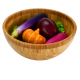 Manufacturer Wholesale Bamboo Wooden Hand Made Polished Organic Round Fruit Noodle Salad Bowl