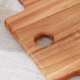 Good Quality Durable Acacia Wood Pizza Serving Board Wooden Cheese Chopping Cutting Board with Holes