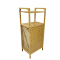 Wholesale Factory Price New Household Essentials Tilt-Out Natural Bamboo Wood Storage Shelf Laundry Hamper