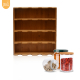 Youlike Bamboo Wall Mounted Condiments Hanging Spice Organizer Rack Holder For Kitchen 16 Jars 4 Layers