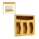 Bamboo Ziplock Bag Storage Organizer for Kitchen Drawer, Suitable and Dispenser