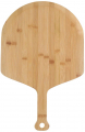 Custom Size Long Handle Natural Efon Bamboo Wooden Pizza Peel Paddle Board 12 inch Set Kit With Cutter