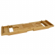 Bamboo Bathtub Tray Caddy Expandable Wood Bath Tray and Luxury Tub Table Bathtub Accessories