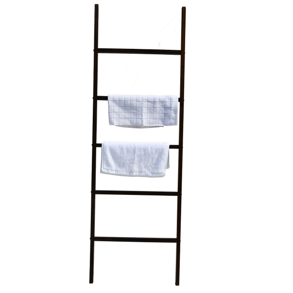 Hot Sale Rustic Wood Blanket Ladder Storage Display Stylish Wooden Rack for Blankets, Throws, Quilts, Scarves