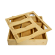 Bamboo Ziplock Bag Storage Organizer for Kitchen Drawer, Suitable and Dispenser