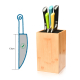 Novelty universal bamboo knife block sets with bristles in kitchen knives & accessories,knife storage bristles