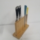 Bamboo Wood Magnetic Knife Block Bamboo Knife Holder