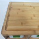 Hot Sale Premium Nice Chopping Board Bamboo Cutting Board With 3 Plastic Compartments Containers and Phone Holder for Kitchen