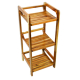 Bathroom Cabinet Storage Bamboo Side Towel Floor Freestanding Organizer Cabinet Dresser with Door