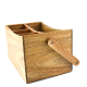 Special Cutlery and Utensil Holder Kitchen Utensil Caddy Bamboo Cutlery Caddy